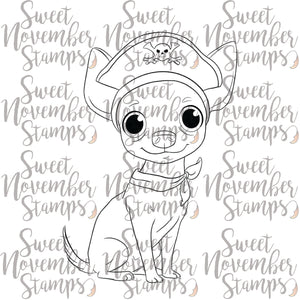 Digital Stamp - Howl-O-Ween Pups: Pepe's Pirate Costume