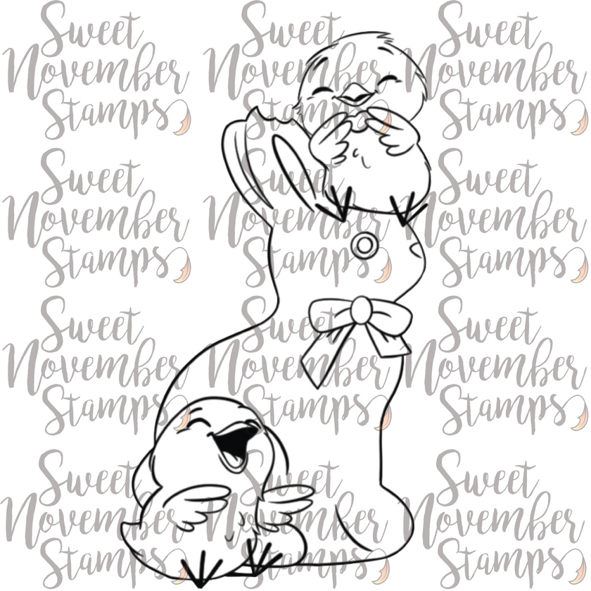 Digital Stamp - Prepping for Easter: Chicks