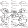 Digital Stamp - Prepping for Easter: Ducks