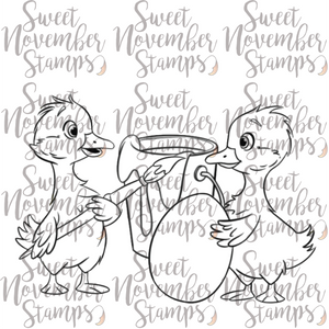 Digital Stamp - Prepping for Easter: Ducks