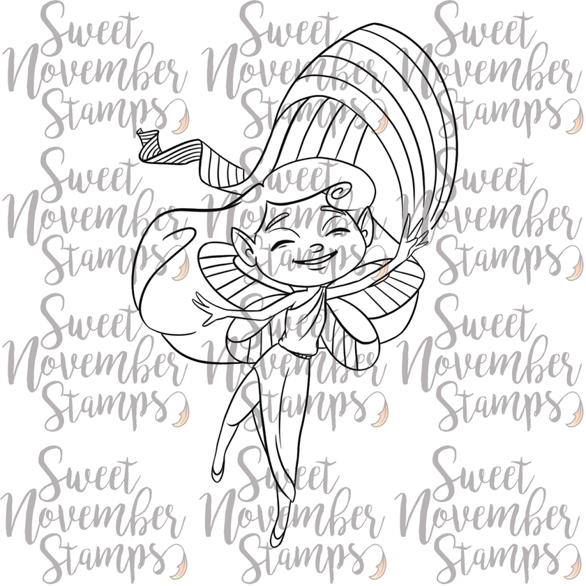 Digital Stamp - Rainbow Fairy