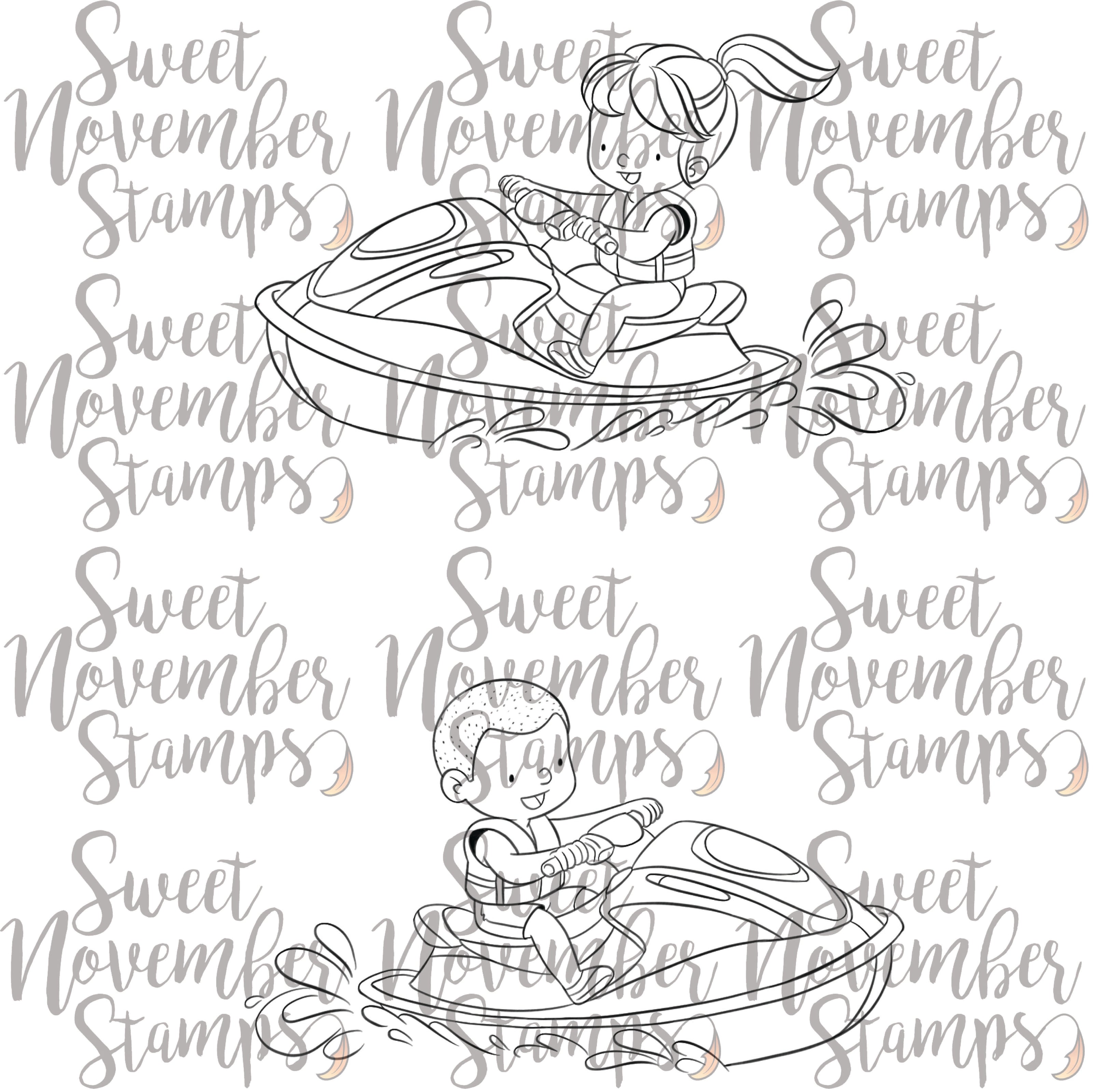 Digital Stamp - Summer On The Go:Jet Skis