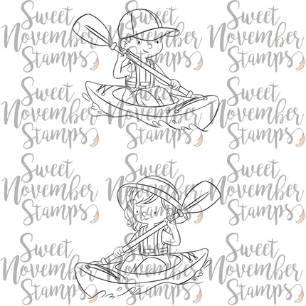 Digital Stamp - Summer On The Go: Kayakers