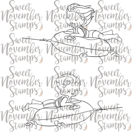 Digital Stamp - Summer On The Go: Tubing