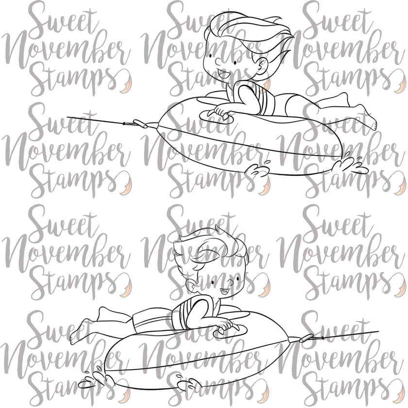 Digital Stamp - Summer On The Go: Tubing