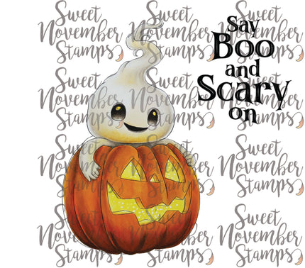 Digital Stamp - Spooky Season Spooktacular: Say Boo