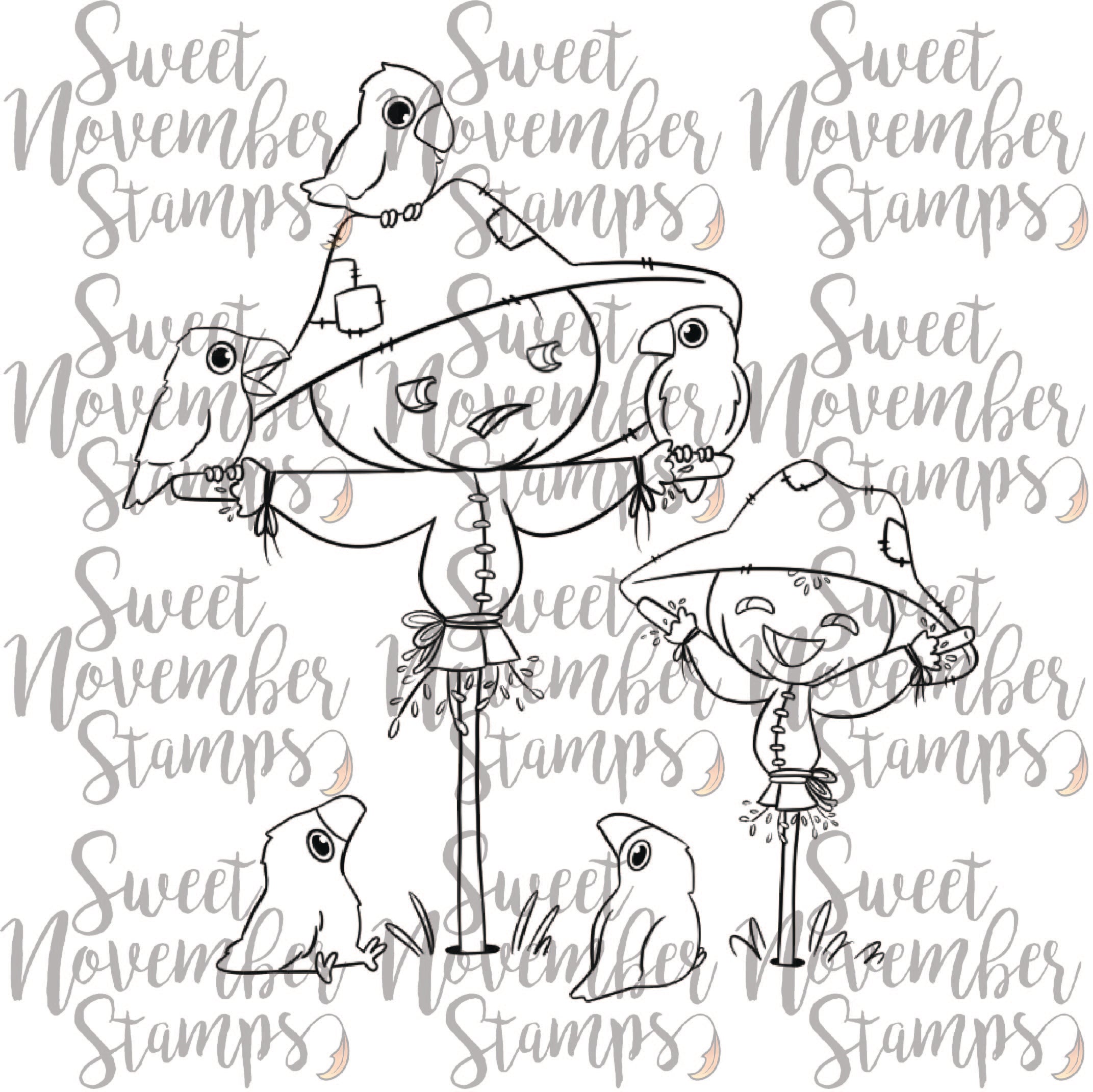 Digital Stamp - Scarecrow in Training #3