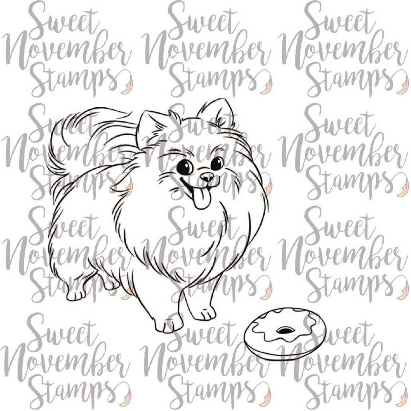 Digital Stamp - Dog Park 3: Scarlett the Pomeranian