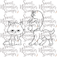 Load image into Gallery viewer, Digital Stamp - 1st Christmas: Scrappy and Sulky&#39;s Mistletoe
