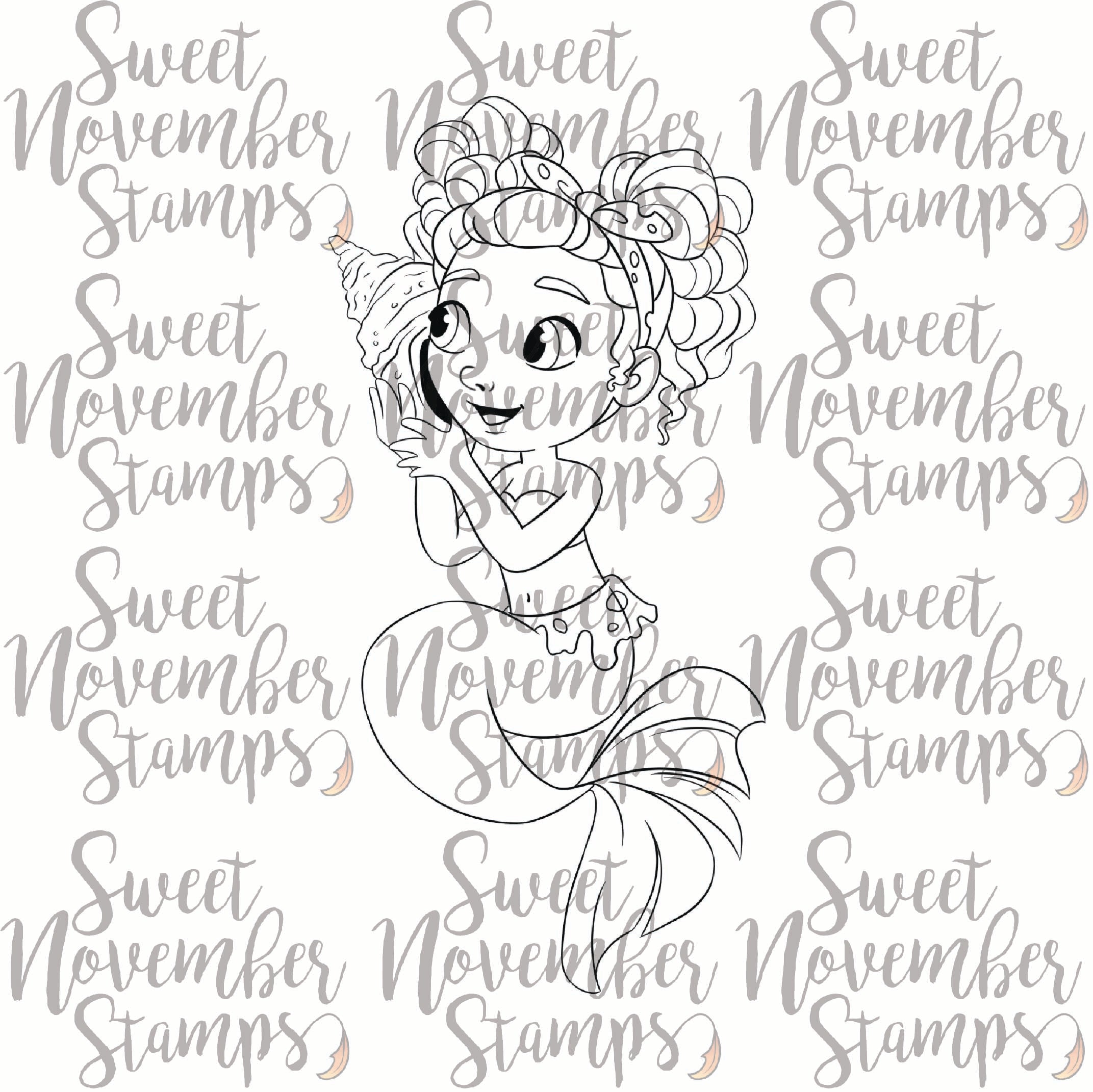 Digital Stamp - A Sea Full of Friends: Sealena