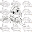Digital Stamp - Cozy Fall Birds: Silas Sparrow