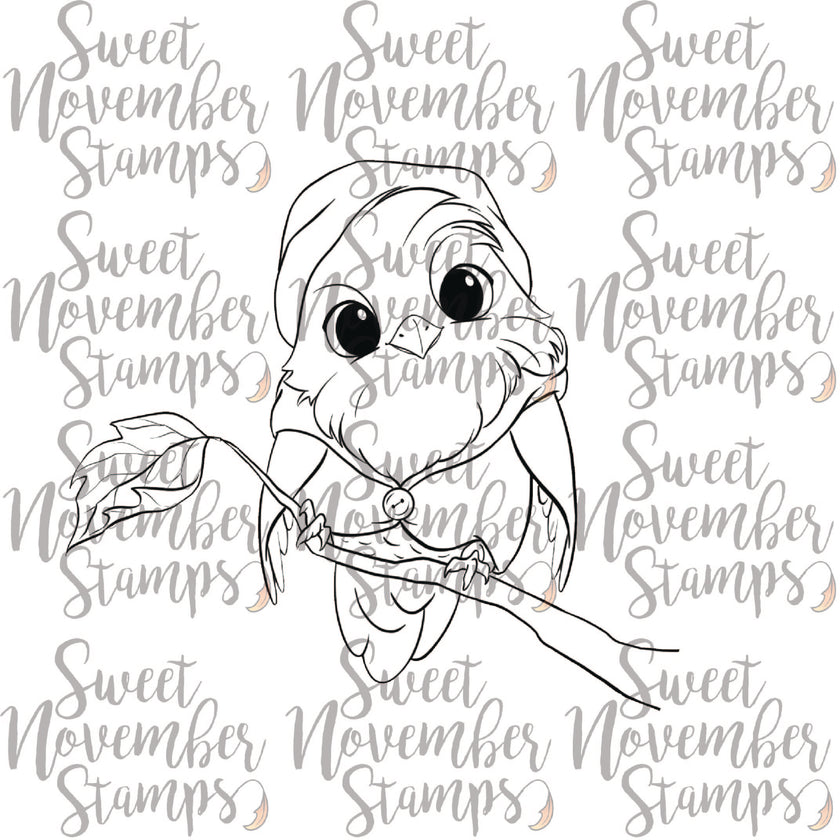 Digital Stamp - Cozy Fall Birds: Silas Sparrow