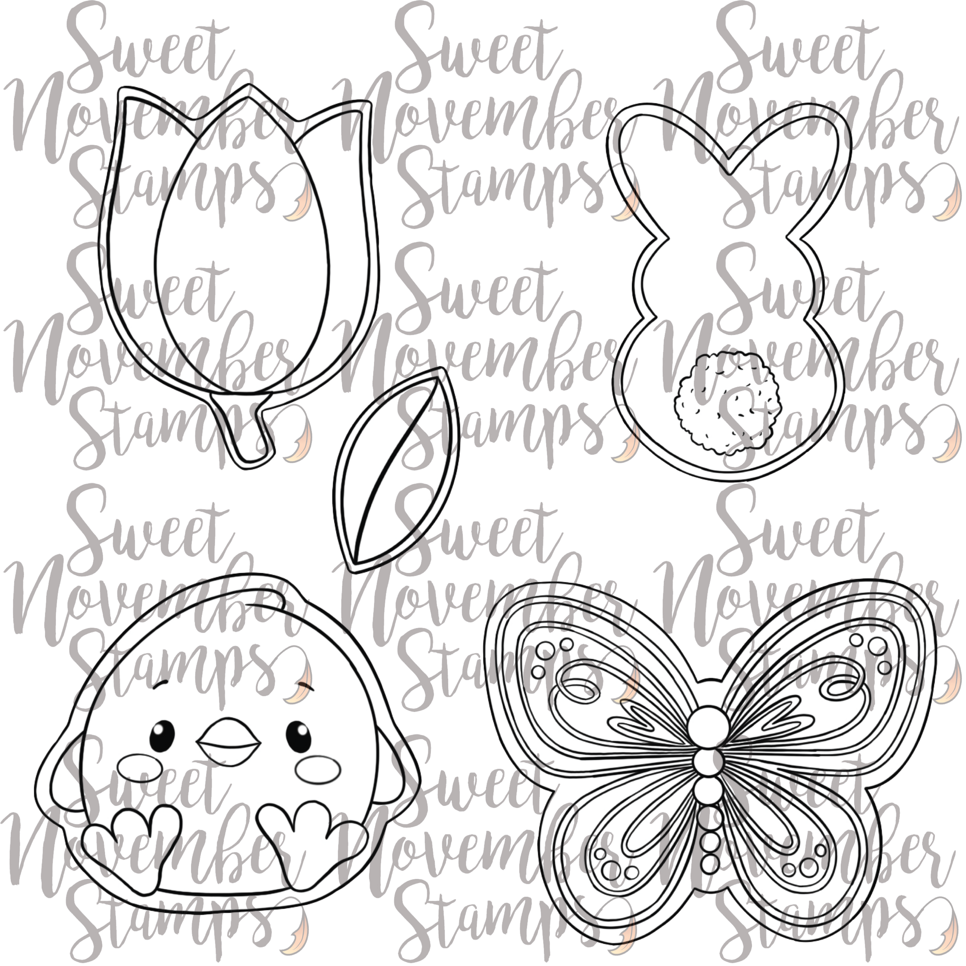 Digital Stamp - Spring Cookies: Cookie Set 1