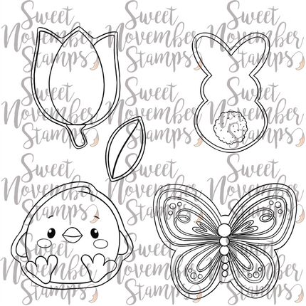 Digital Stamp - Spring Cookies: Cookie Set 1