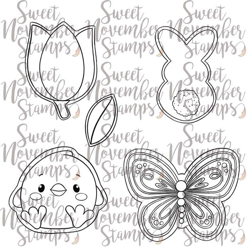 Digital Stamp - Spring Cookies: Cookie Set 1