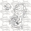 Digital Stamp - Spring Woodland: Alice and Bird
