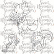 Digital Stamp - Spring Woodland: Chipmunk, Fox and Skunk