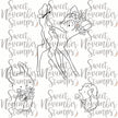Digital Stamp - Spring Woodland: Fawn, Bunny and Hedgehog