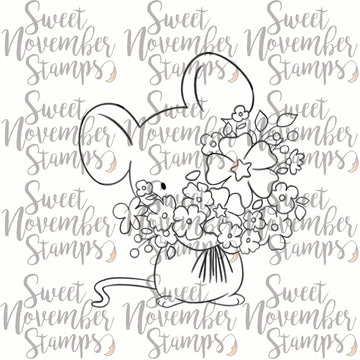 Digital Stamp - Spring Woodland: Mouse