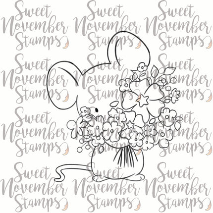Digital Stamp - Spring Woodland: Mouse