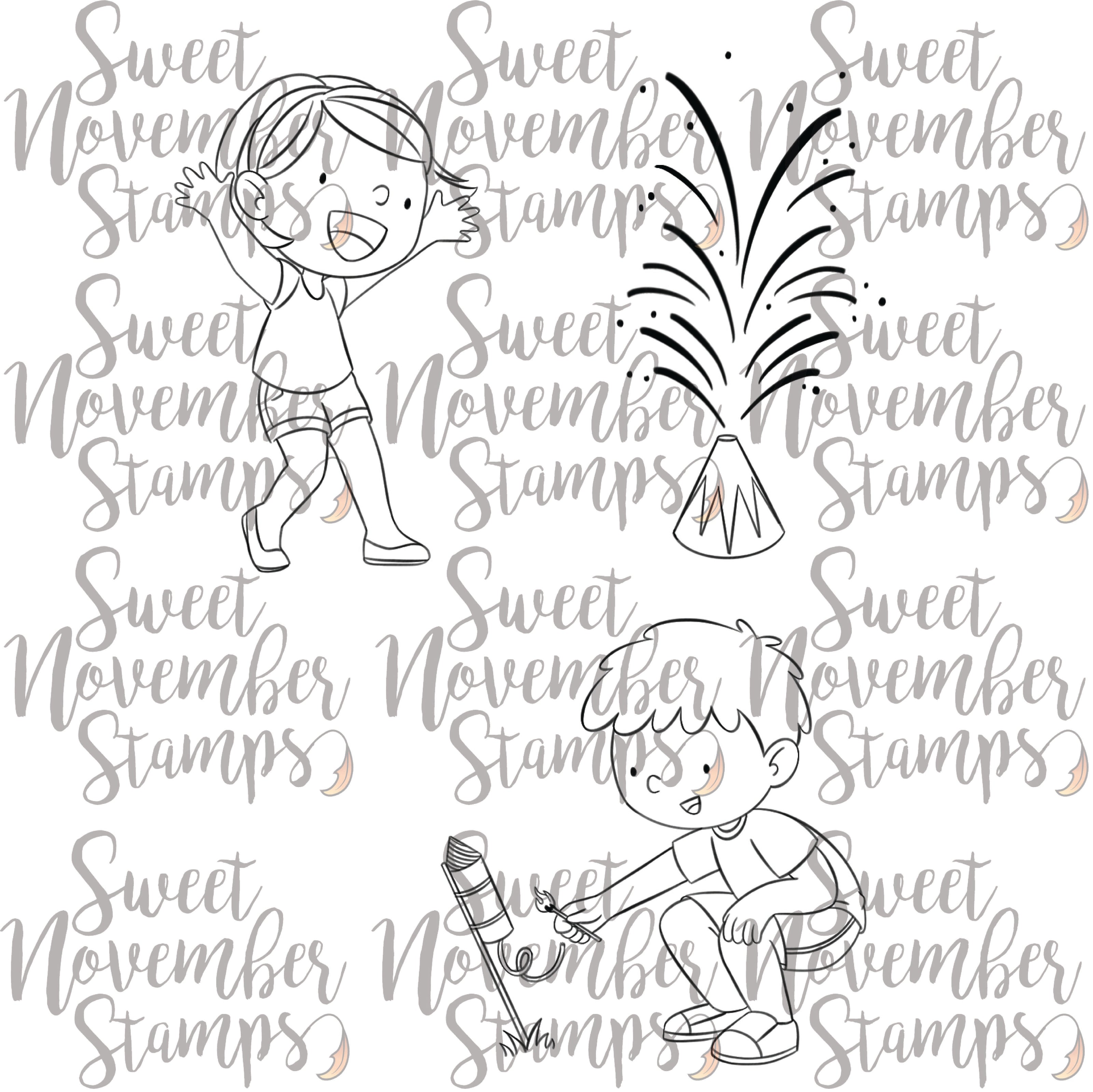 Digital Stamp - Summer Celebrations: Fireworks