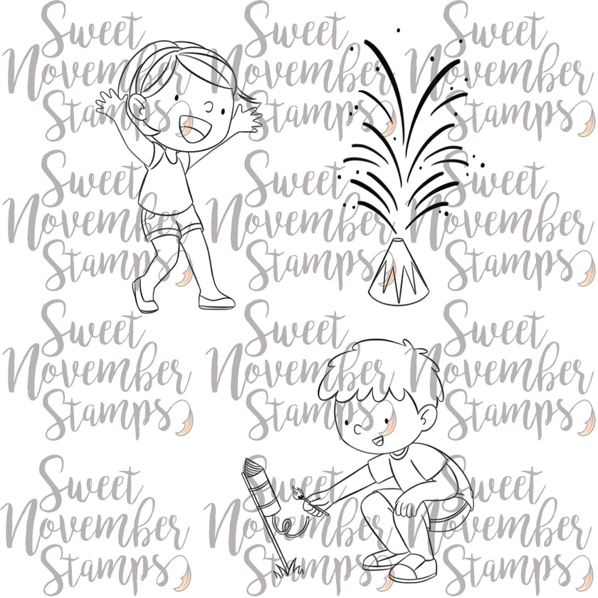 Digital Stamp - Summer Celebrations: Fireworks