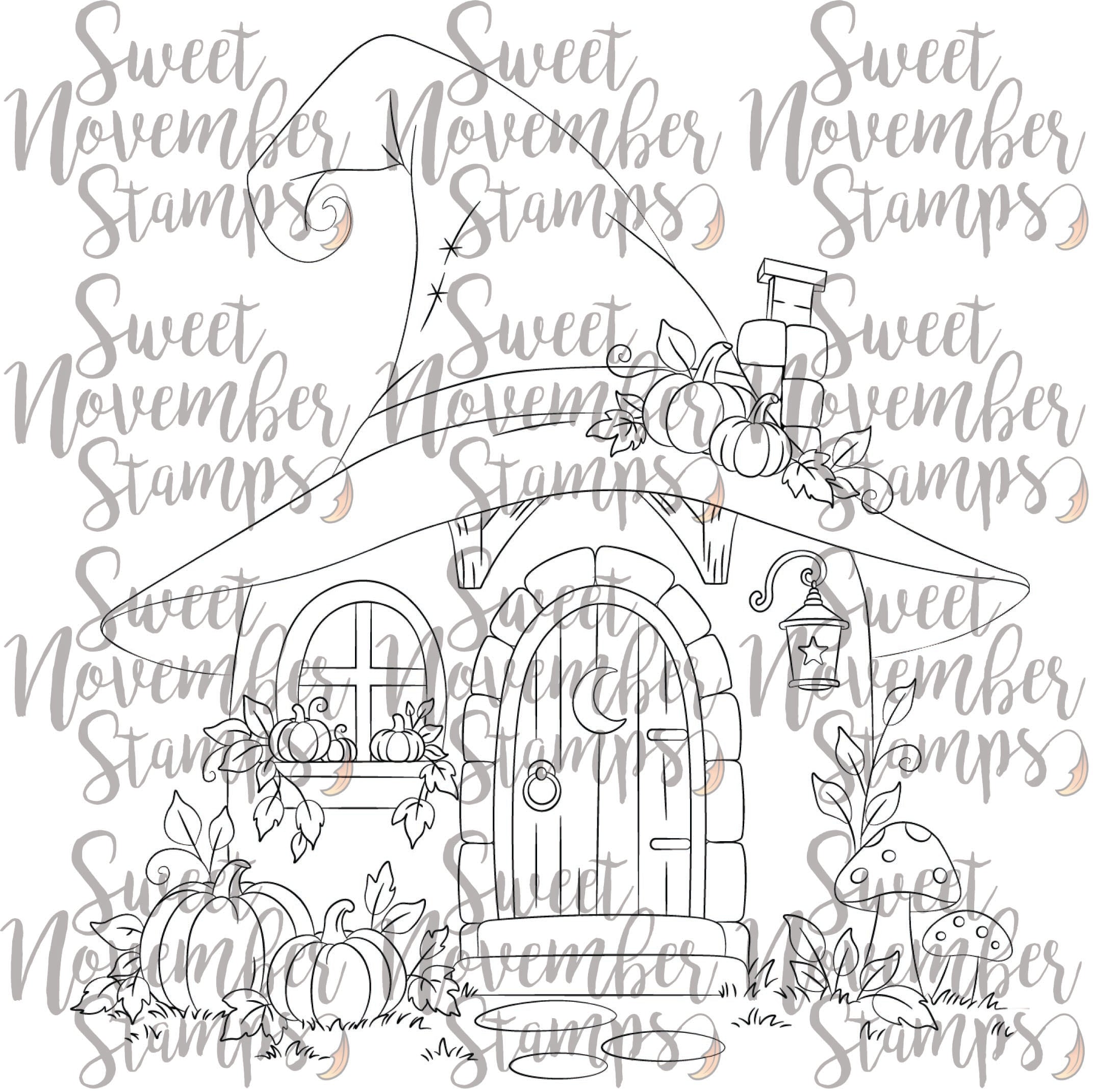 Digital Stamp - Sweet Sorceress: Hut