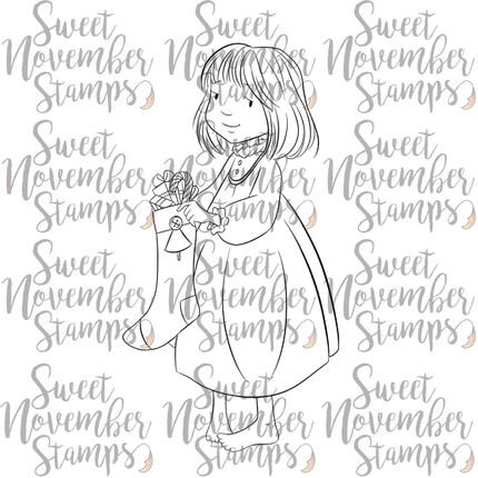 Digital Stamp - The Stockings Were Hung: Allison