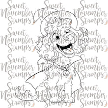 Load image into Gallery viewer, Digital Stamp - Howl-O-Ween Pups: Waffle&#39;s Witch Costume
