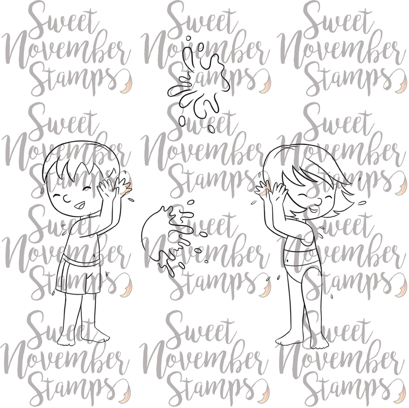 Digital Stamp - Wet and Wild Soaked