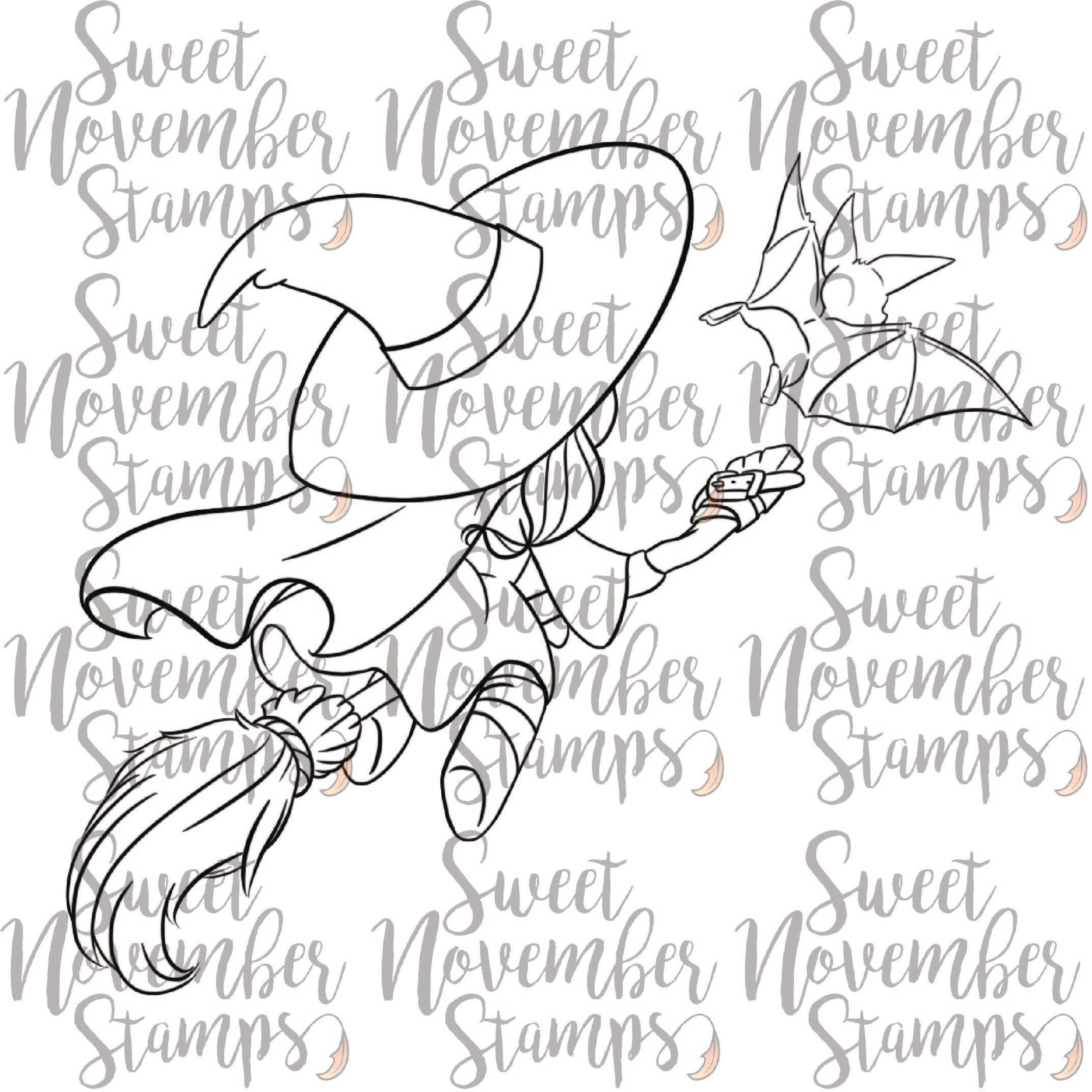 Digital Stamp - Witchee: Night Rider Alithea and Hover