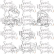 Digital Stamp - Fall Woodland: Badger, Hedgie and Deer