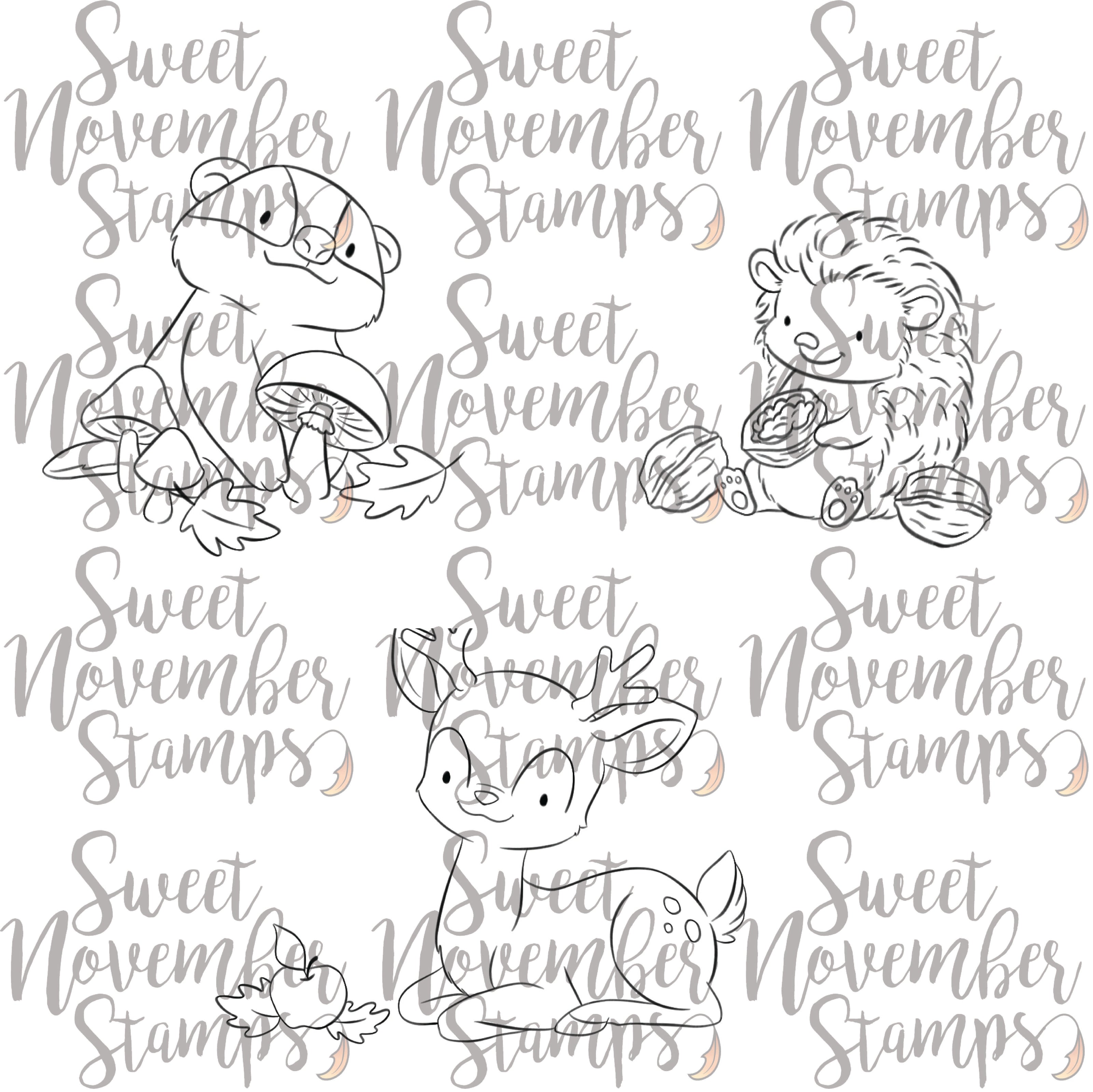 Digital Stamp - Fall Woodland: Bundle Deal