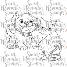 Load image into Gallery viewer, Digital Stamp - 1st Christmas: Scrappy and Sulky Sticky Sweet
