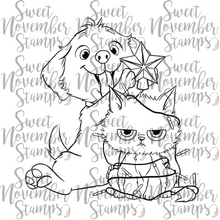 Load image into Gallery viewer, Digital Stamp - 1st Christmas: Scrappy and Sulky Christmas Trimmings
