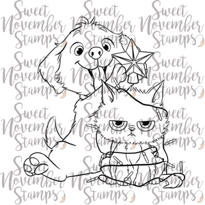 Digital Stamp - 1st Christmas: Scrappy and Sulky Christmas Trimmings