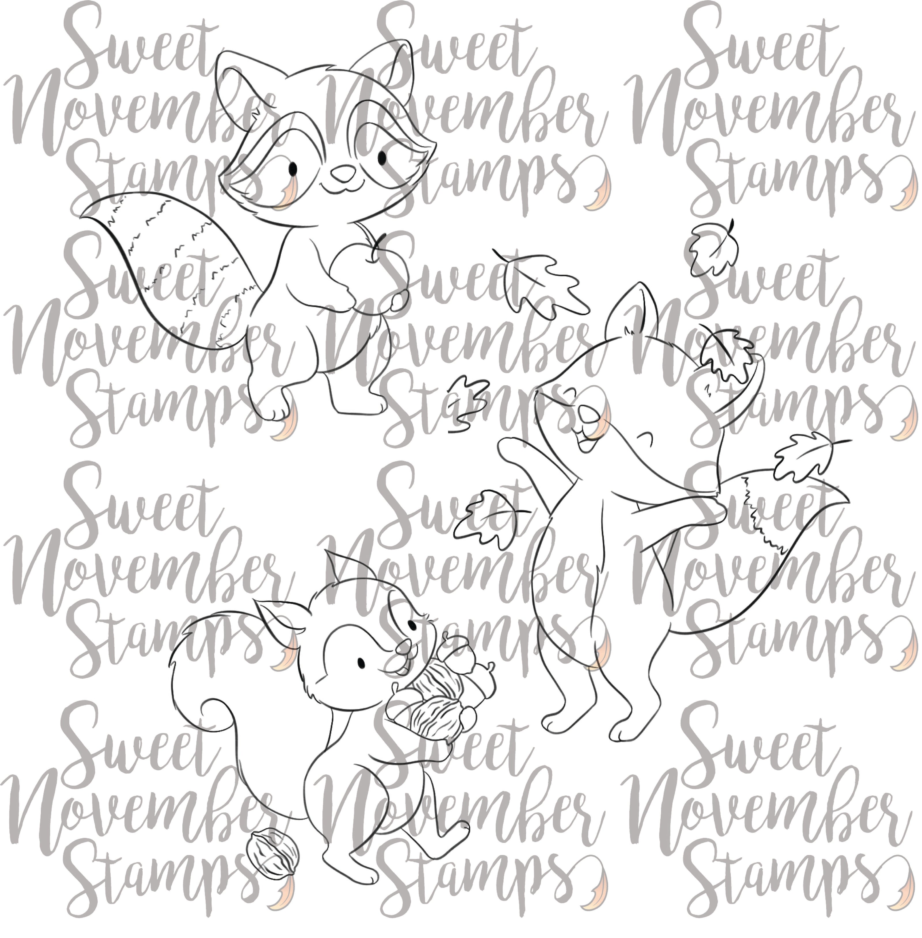 Digital Stamp - Fall Woodland: Bundle Deal