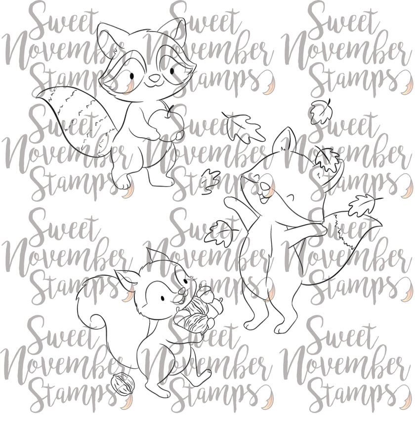 Digital Stamp - Fall Woodland: Bundle Deal