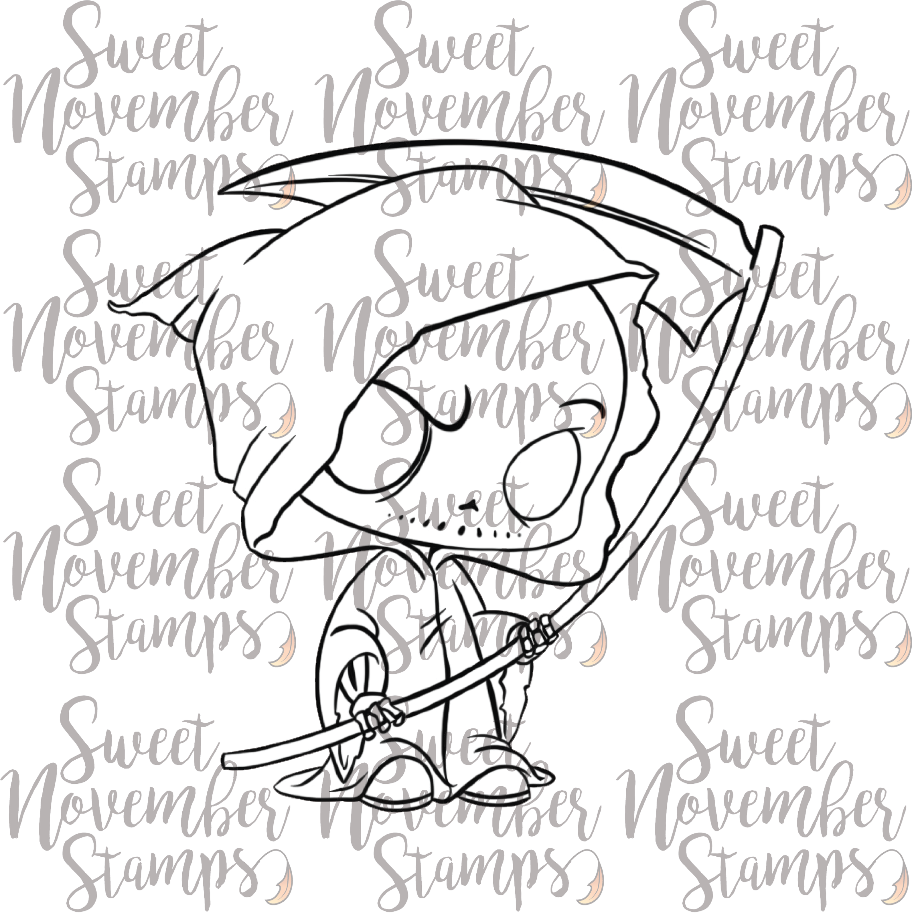 Digital Stamp - Li'l Grimmy Scary