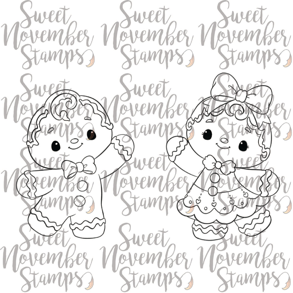 Digital Stamp - Gingies: Merry