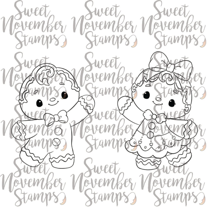 Digital Stamp - Gingies: Merry