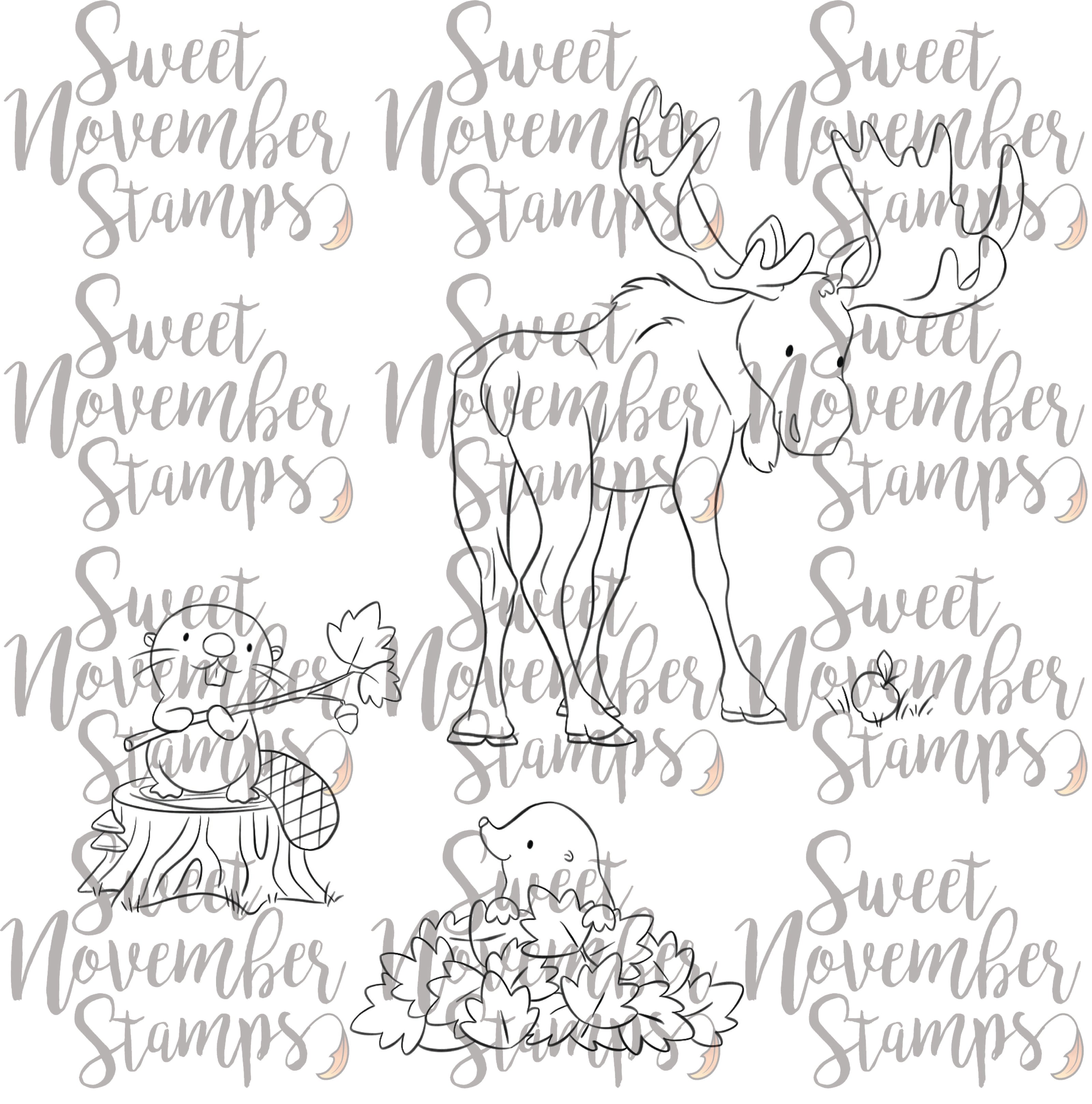 Digital Stamp - Fall Woodland: Bundle Deal