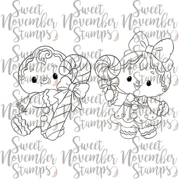 Digital Stamp - Gingies: Peppermint