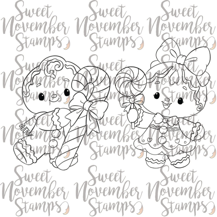 Digital Stamp - Gingies: Peppermint