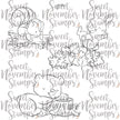 Digital Stamp - Fall Woodland: Skunk, Rabbit and Bear