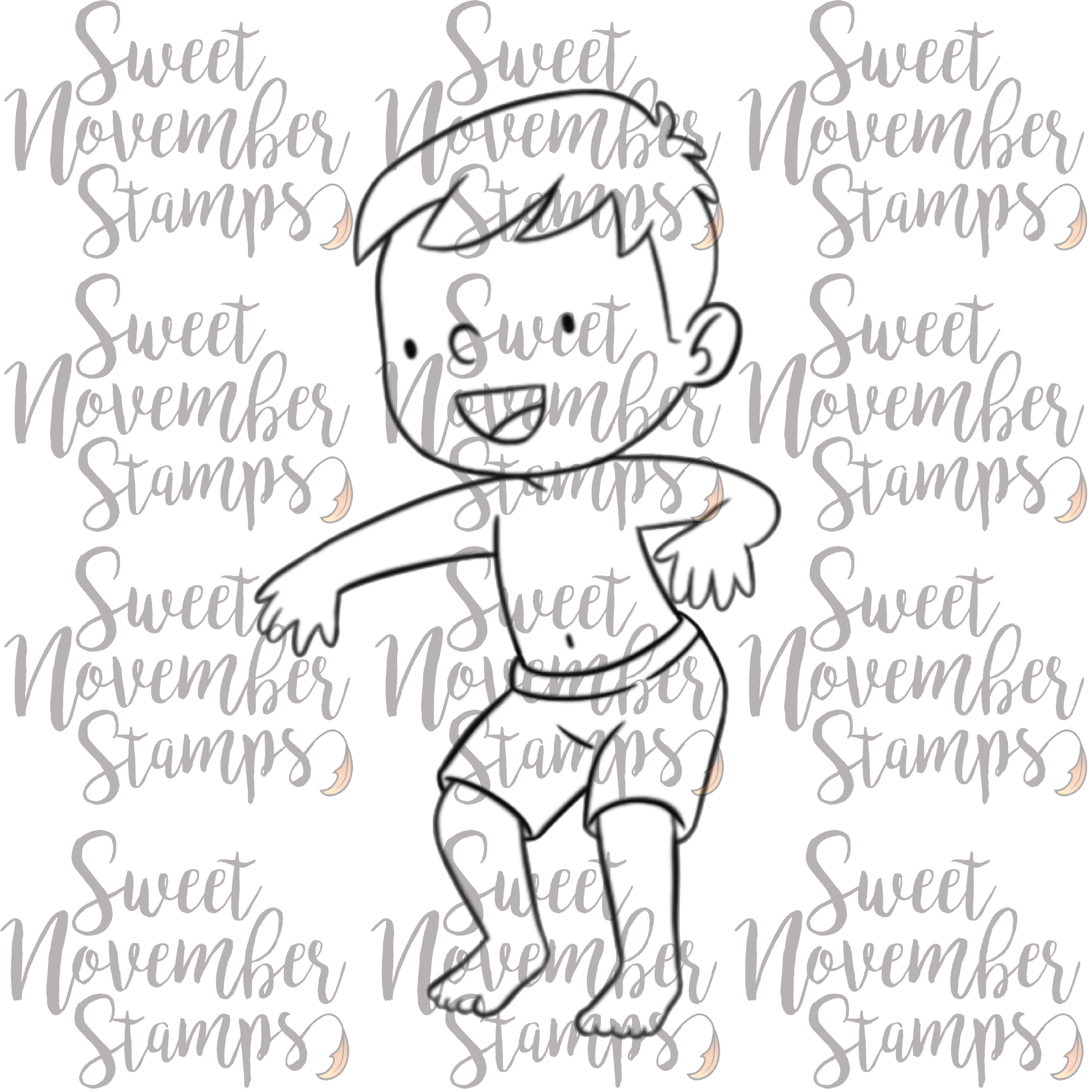 Digital Stamp - Water Park Tommy