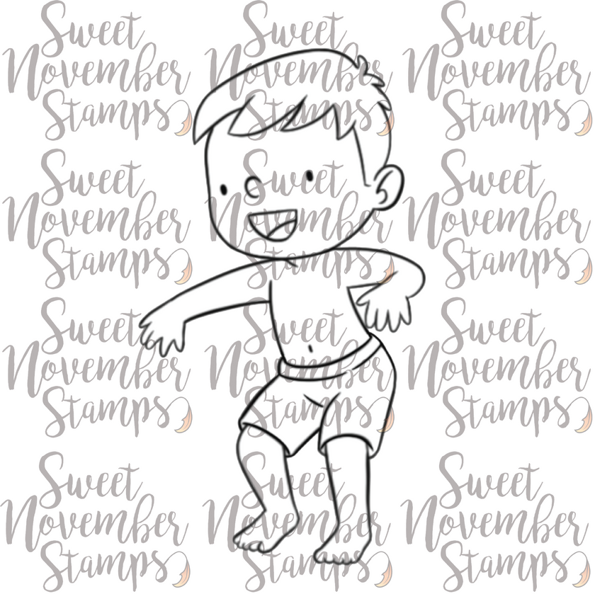Digital Stamp - Water Park Tommy