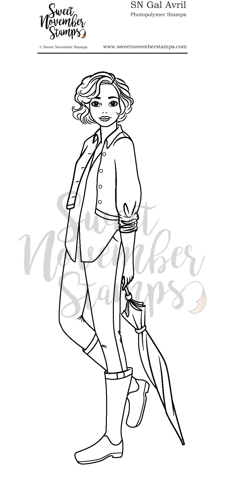 Clear Stamp Set - SN Gal Avril