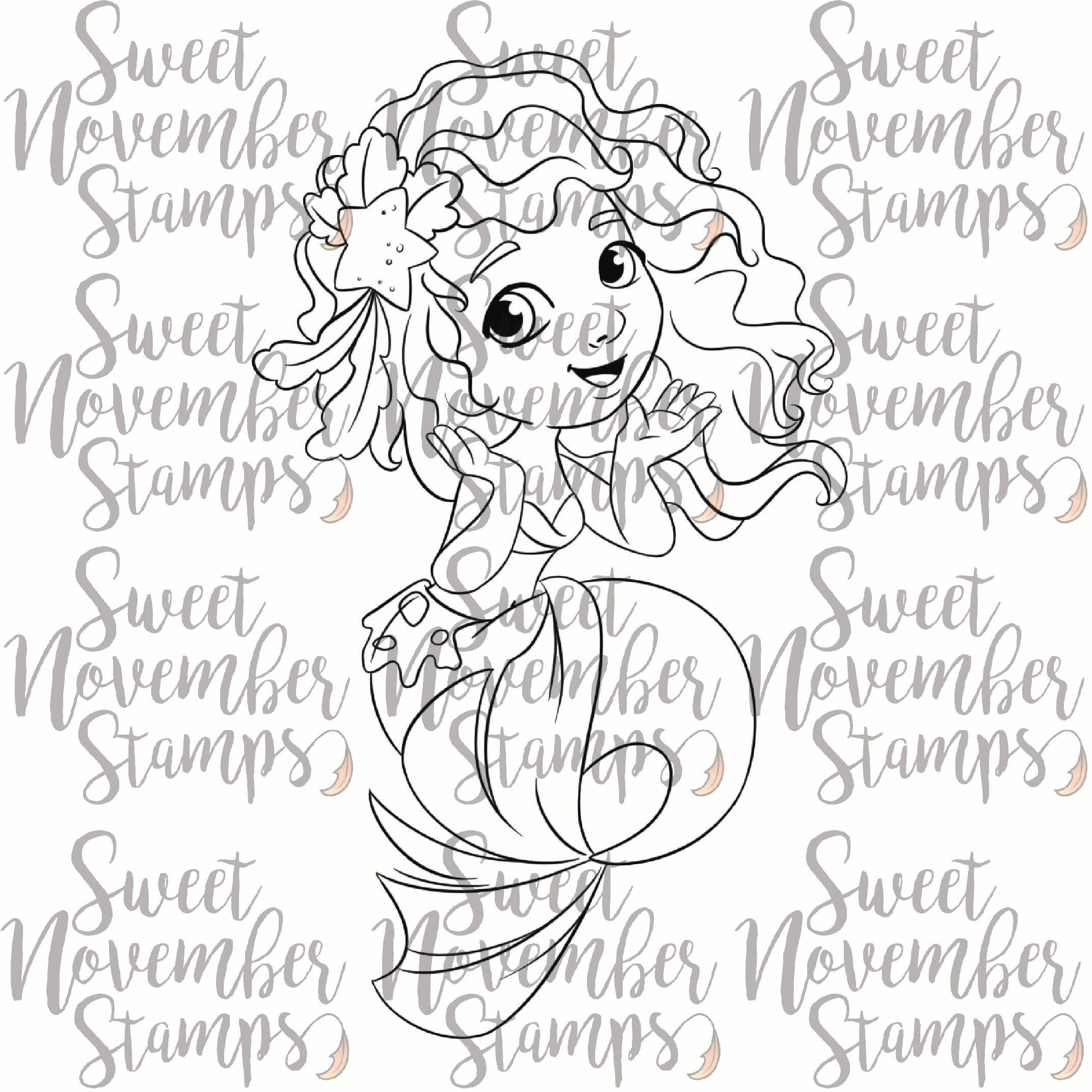 Digital Stamp - A Sea Full of Friends: Calliope