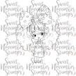 Digital Stamp - Hearts and Bows: Helena Hearts